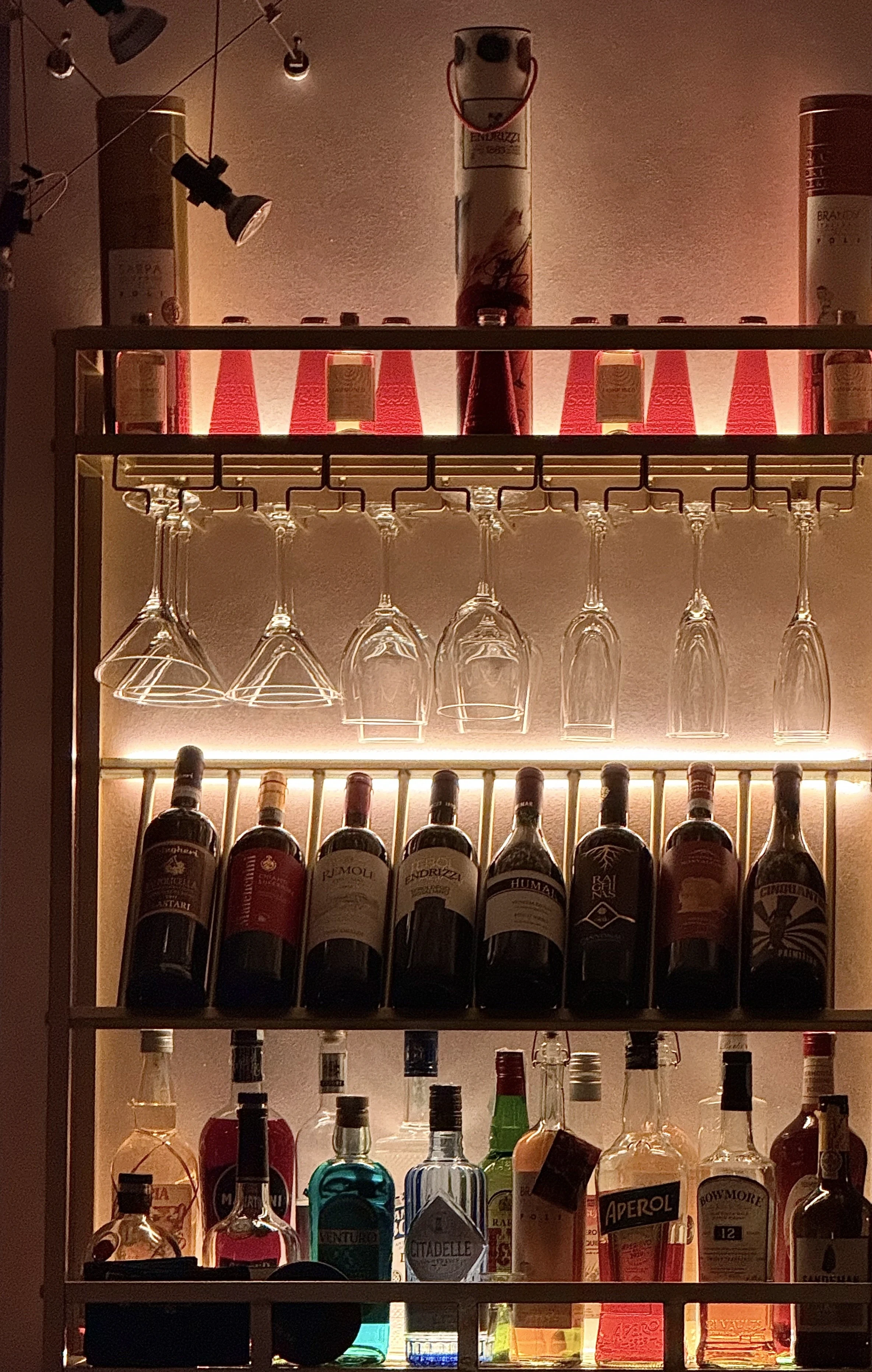 Bar del Lilium Boutique Hotel Roma — selezione vini e aperitivi serali