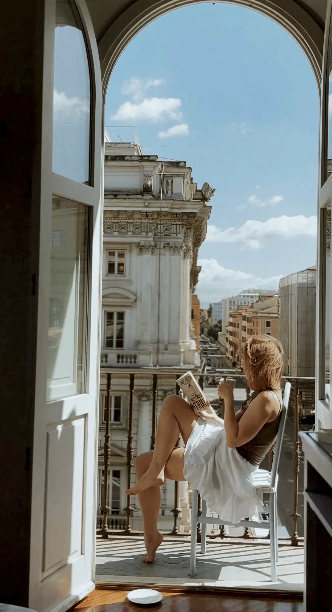 Camera dei Glicini — balcone ogivale con vista su Roma, Lilium Boutique Hotel