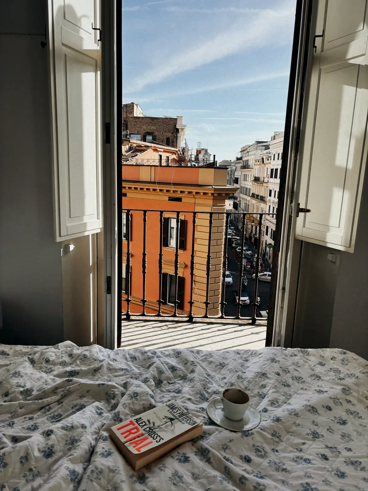 Blick aus einem Zimmer des Lilium Boutique Hotel auf das Viertel von Porta Pia, im Norden des Zentrums von Rom